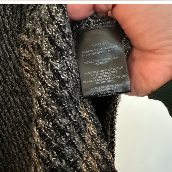 French Connection oversized mock neck sweater tunic size large - Picture 3 of 3